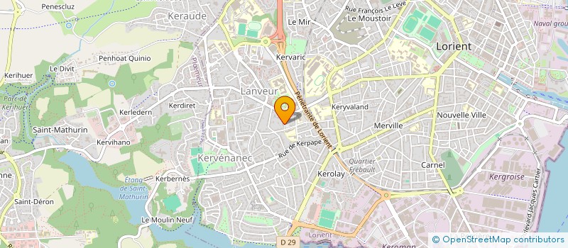 localisation de l'entreprise MONSIEUR BERNARD LE DIBERDER  LORIENT