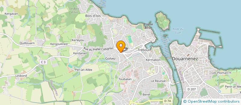 localisation de l'entreprise MONSIEUR BERNARD LE GALL à DOUARNENEZ