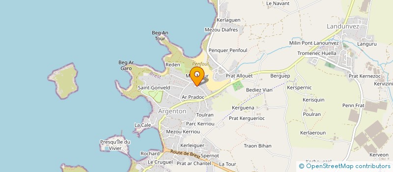 localisation de l'entreprise MONSIEUR BERNARD LE GALL  LANDUNVEZ