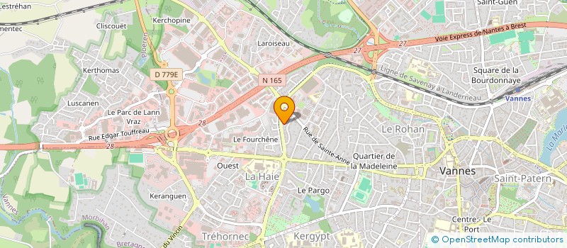 localisation de l'entreprise MONSIEUR BERNARD LE GOFF à VANNES