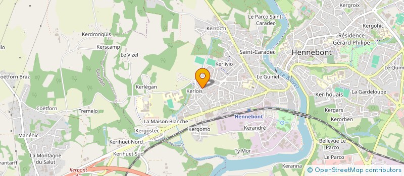 localisation de l'entreprise MONSIEUR BERNARD LE GOUVIOUR  HENNEBONT