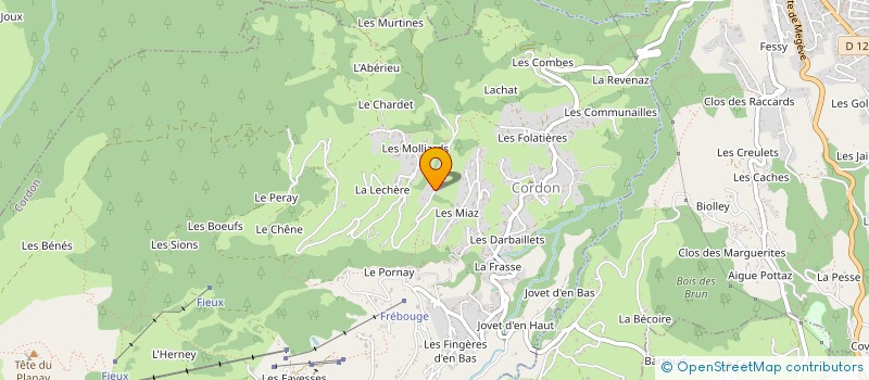 localisation de l'entreprise MONSIEUR BERNARD LE GRELLE à CORDON