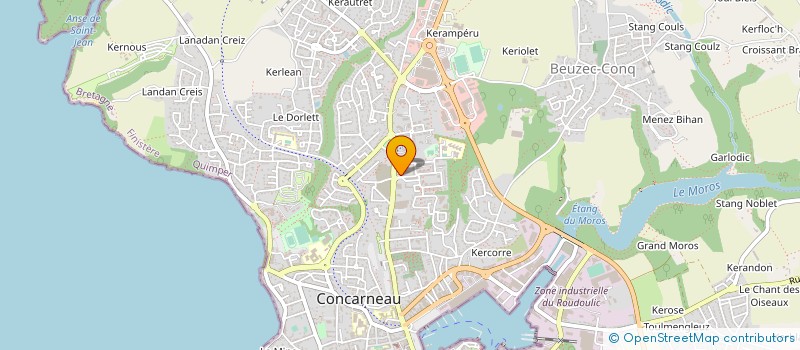 localisation de l'entreprise MONSIEUR BERNARD LE GRILL  CONCARNEAU
