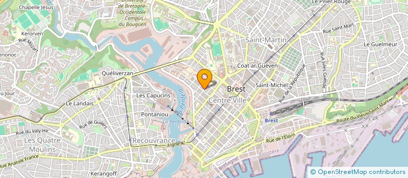 localisation de l'entreprise MONSIEUR BERNARD LE GUYADER à BREST