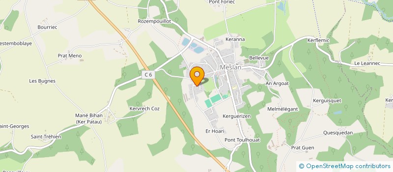 localisation de l'entreprise MONSIEUR BERNARD LE LOUARN  MESLAN
