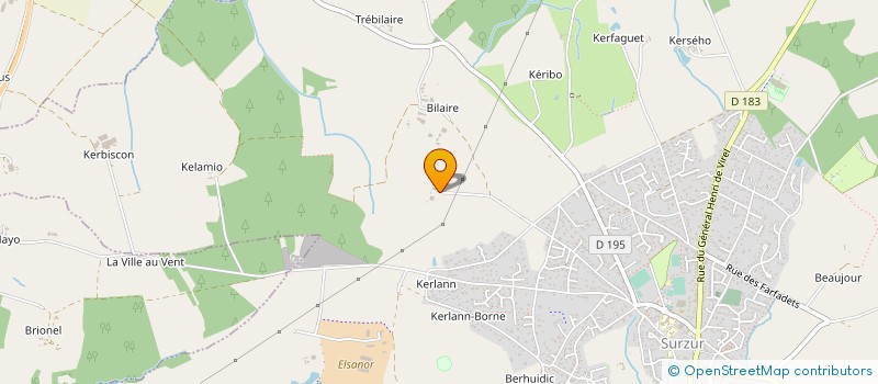 localisation de l'entreprise MONSIEUR BERNARD LE LUHERNE à SURZUR
