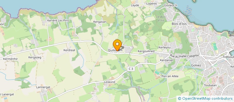 localisation de l'entreprise MONSIEUR BERNARD LE MOAN  POULLAN-SUR-MER