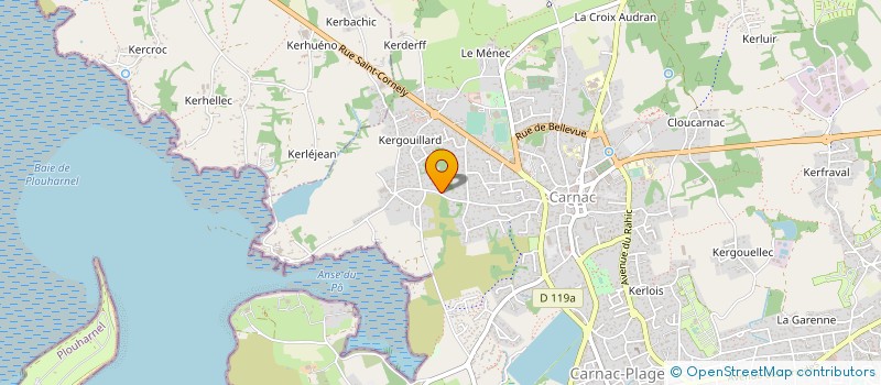 localisation de l'entreprise MONSIEUR BERNARD LE ROUZIC  CARNAC