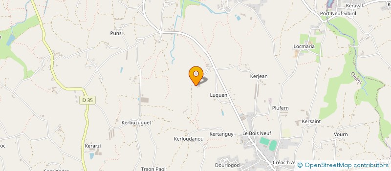 localisation de l'entreprise MONSIEUR BERNARD LE SAINT  CLEDER