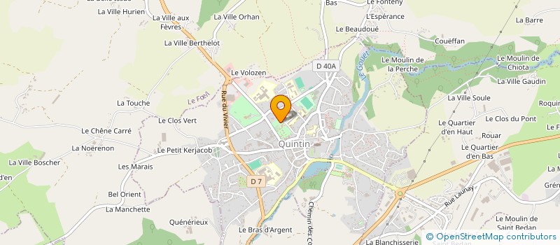 localisation de l'entreprise MONSIEUR BERNARD LE TEXIER  LANFAINS