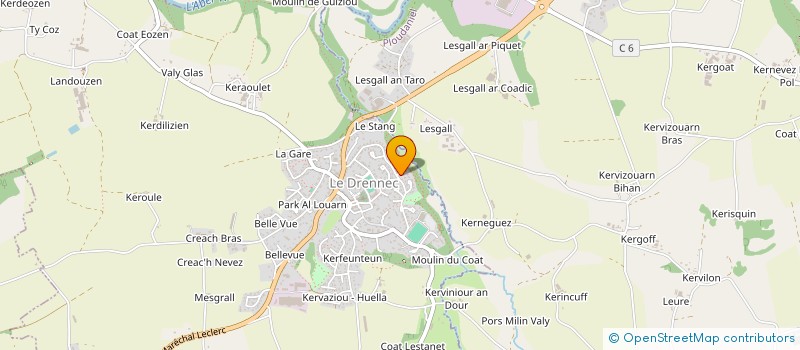 localisation de l'entreprise MONSIEUR BERNARD LE VERN  LE DRENNEC