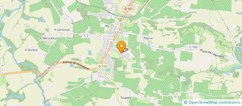 localisation de l'entreprise MONSIEUR BERNARD LEBE  LAURAET