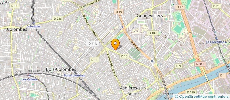 localisation de l'entreprise MONSIEUR BERNARD LEBOEUF  ASNIERES-SUR-SEINE