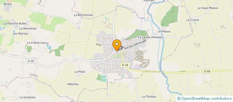 localisation de l'entreprise MONSIEUR BERNARD LEBRET à CINTRE