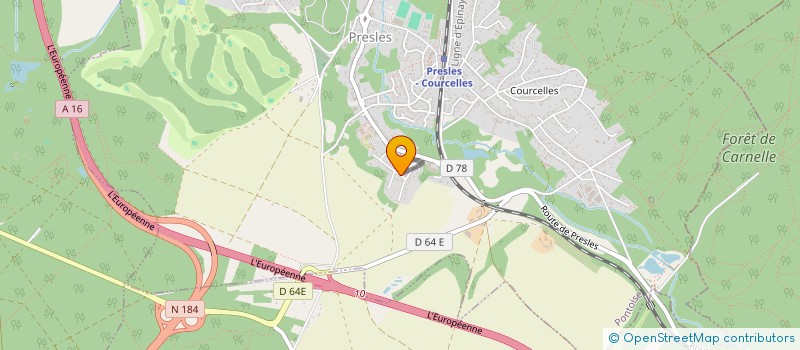 localisation de l'entreprise MONSIEUR BERNARD LEBRETON  PRESLES