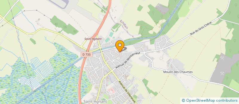 localisation de l'entreprise MONSIEUR BERNARD LEBRIS  SAINT-AGNANT