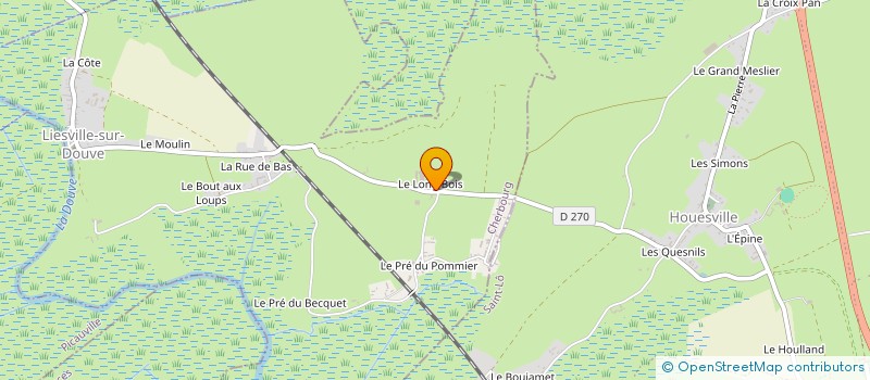 localisation de l'entreprise MONSIEUR BERNARD LEBRUMAN  LIESVILLE-SUR-DOUVE