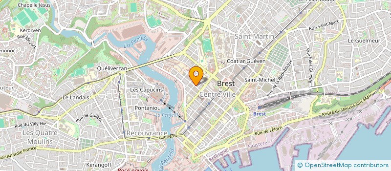 localisation de l'entreprise MONSIEUR BERNARD LECOMPTE  BREST
