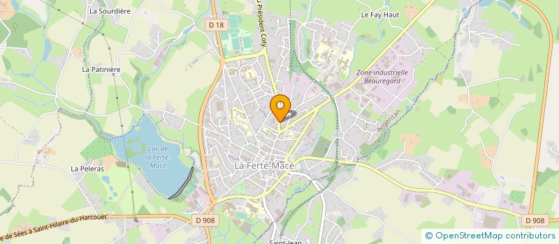 localisation de l'entreprise MONSIEUR BERNARD LECOMTE à LA FERTE MACE