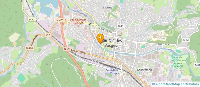 localisation de l'entreprise MONSIEUR BERNARD LECOMTE à SAINT-DIE-DES-VOSGES
