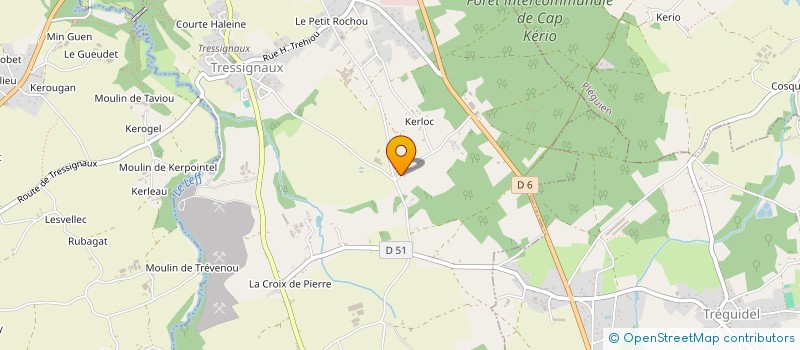 localisation de l'entreprise MONSIEUR BERNARD LEFAUT  GOMMENEC'H