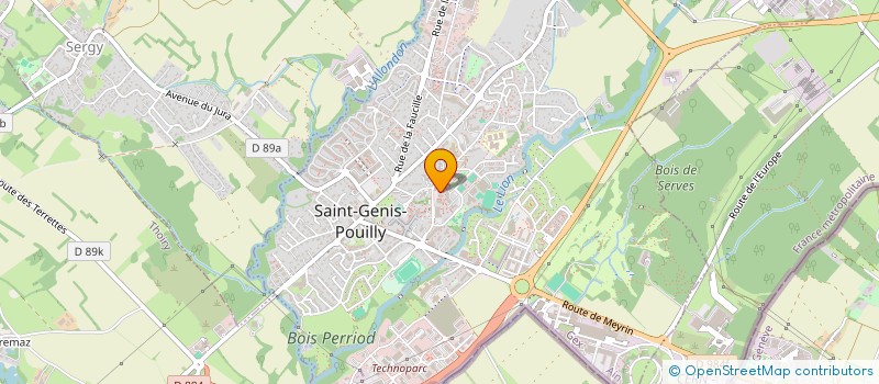 localisation de l'entreprise MONSIEUR BERNARD LEFEBVRE à SAINT-GENIS-POUILLY