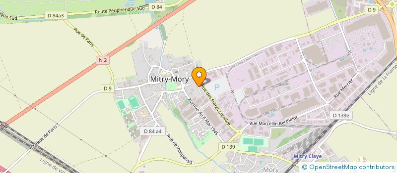 localisation de l'entreprise MONSIEUR BERNARD LEFRANC  MITRY-MORY