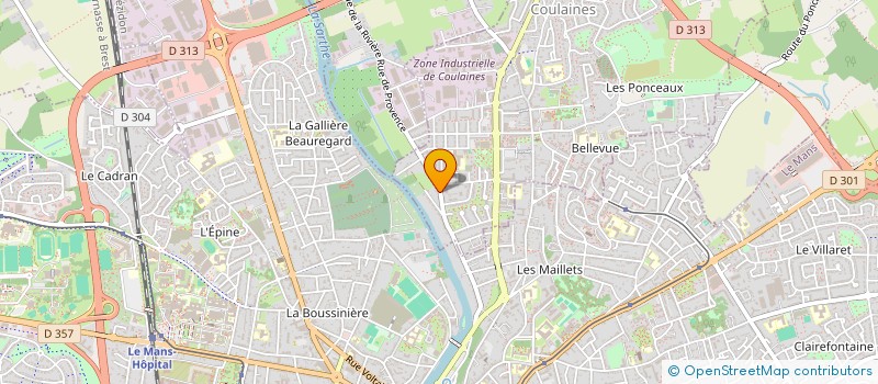 localisation de l'entreprise MONSIEUR BERNARD LEGEAY à COULAINES