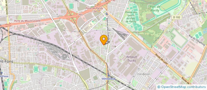 localisation de l'entreprise MONSIEUR BERNARD LEGER  VENISSIEUX