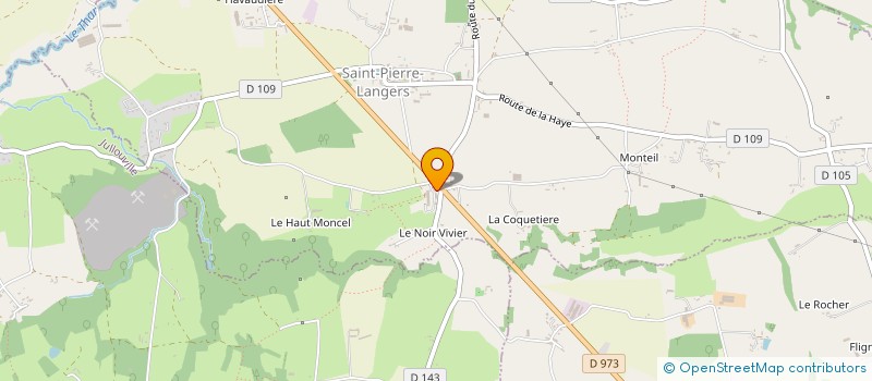 localisation de l'entreprise MONSIEUR BERNARD LEGRAND  SAINT-PIERRE-LANGERS