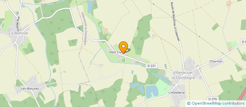 localisation de l'entreprise MONSIEUR BERNARD LEMAIRE  VILLENEUVE-LA-DONDAGRE