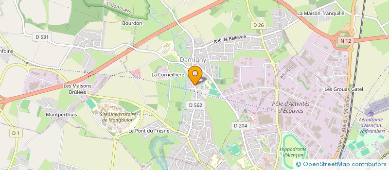localisation de l'entreprise MONSIEUR BERNARD LEMOINE à DAMIGNY