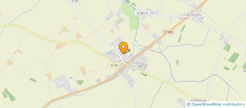 localisation de l'entreprise MONSIEUR BERNARD LEMONNIER à DIGNY