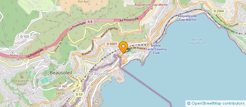 localisation de l'entreprise MONSIEUR BERNARD LENFANT à ROQUEBRUNE-CAP-MARTIN