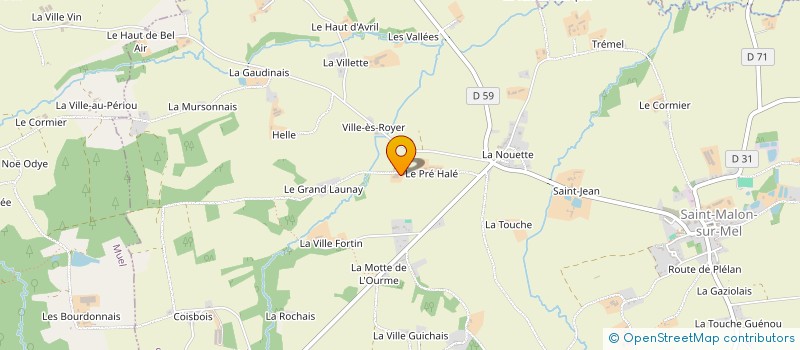 localisation de l'entreprise MONSIEUR BERNARD LENOUVEL  SAINT-MAUGAN