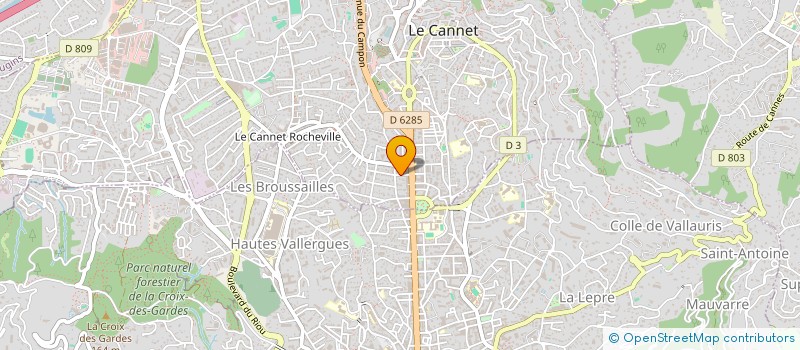 localisation de l'entreprise MONSIEUR BERNARD LEPINE à LE CANNET