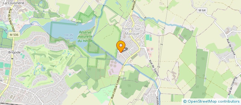 localisation de l'entreprise MONSIEUR BERNARD LEPLAT  FOREST-SUR-MARQUE