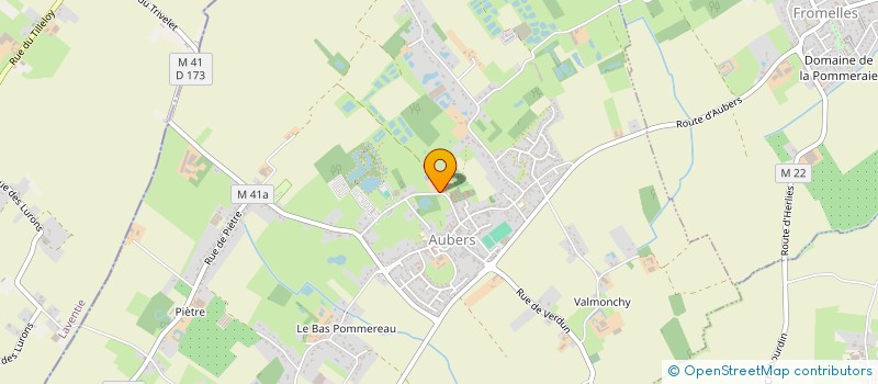 localisation de l'entreprise MONSIEUR BERNARD LEROUGE à AUBERS