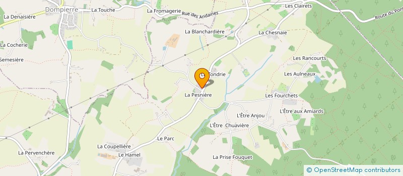 localisation de l'entreprise MONSIEUR BERNARD LEROUX à DOMFRONT-EN-POIRAIE