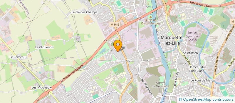 localisation de l'entreprise MONSIEUR BERNARD LEROUX à MARQUETTE-LEZ-LILLE