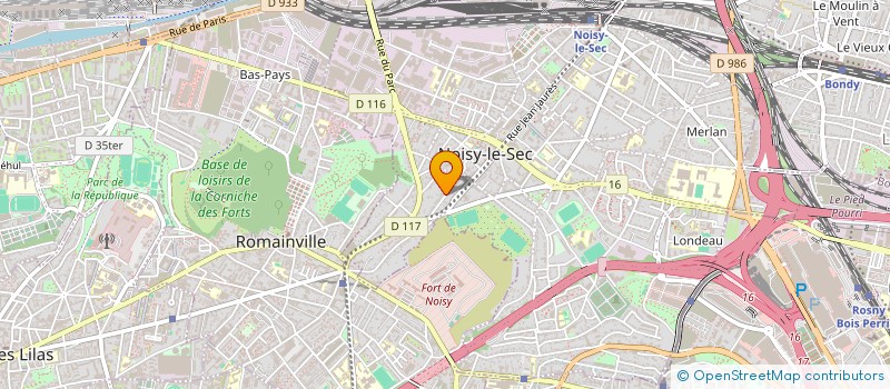 localisation de l'entreprise MONSIEUR BERNARD LEROY à NOISY-LE-SEC