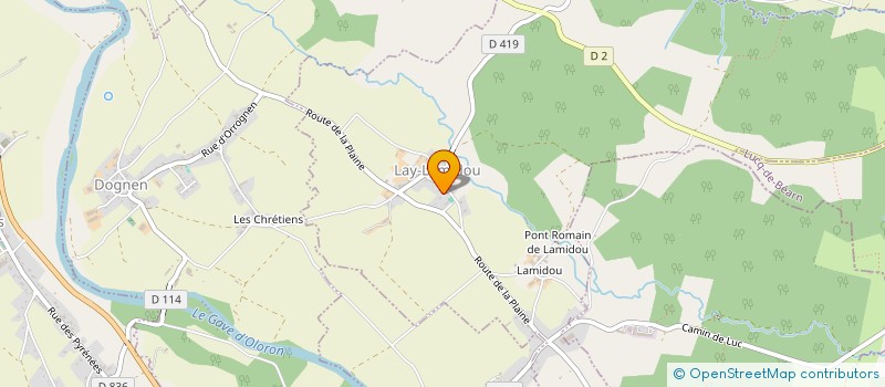 localisation de l'entreprise MONSIEUR BERNARD LEROY  LAY-LAMIDOU