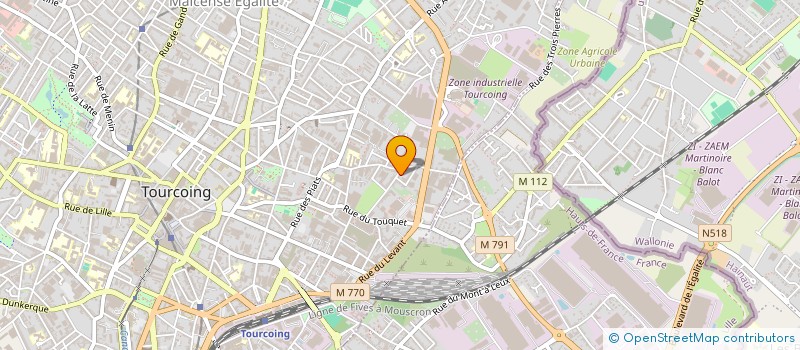 localisation de l'entreprise MONSIEUR BERNARD LESAGE à TOURCOING