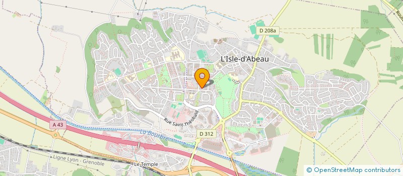 localisation de l'entreprise MONSIEUR BERNARD LESAGE à L'ISLE-D'ABEAU