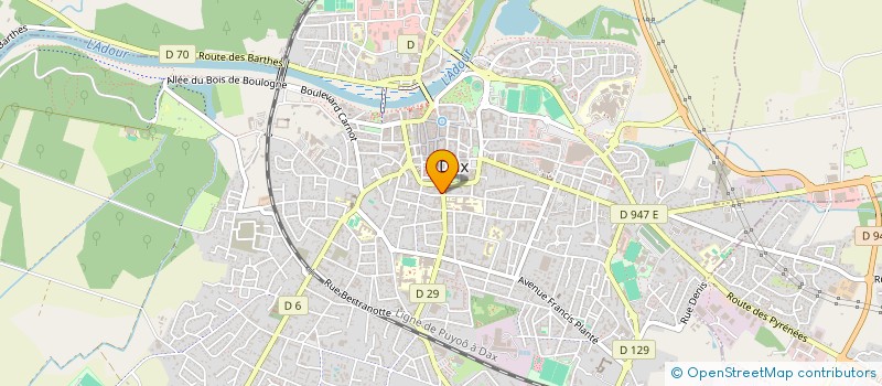 localisation de l'entreprise MONSIEUR BERNARD LESAULNIER  DAX