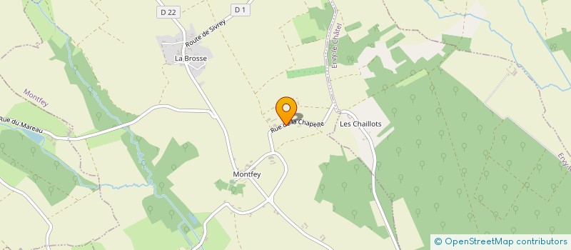 localisation de l'entreprise MONSIEUR BERNARD LESEURE  MONTFEY