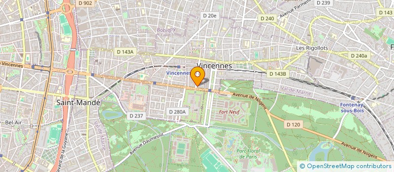 localisation de l'entreprise MONSIEUR BERNARD LESNIER  VINCENNES