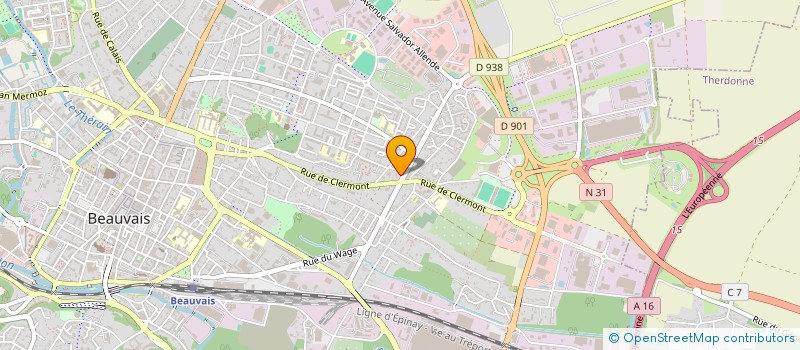 localisation de l'entreprise MONSIEUR BERNARD LEVIEIL  BEAUVAIS