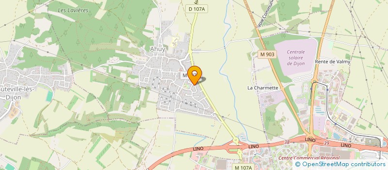 localisation de l'entreprise MONSIEUR BERNARD LEVY à HAUTEVILLE-LES-DIJON