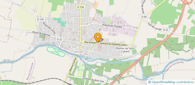 localisation de l'entreprise MONSIEUR BERNARD LIAUD à JARNAC